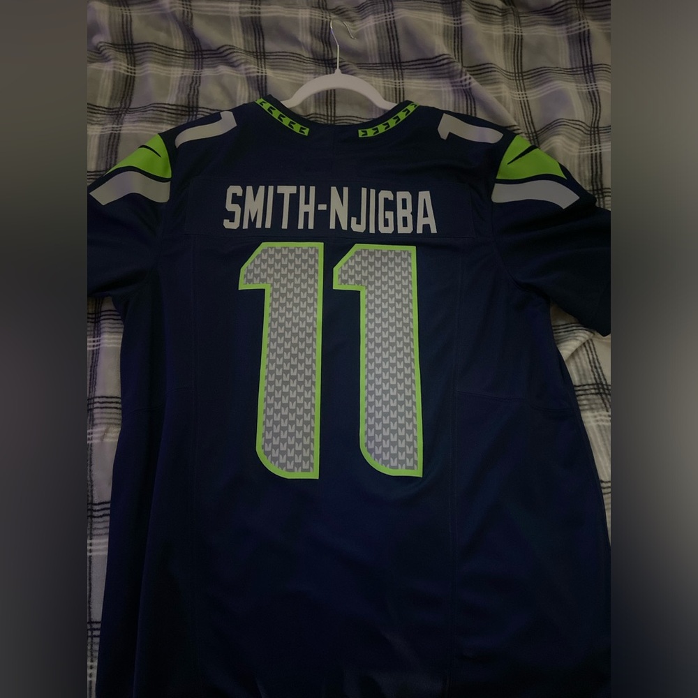 Seattle Seahawks JSN authentic home Jersey.